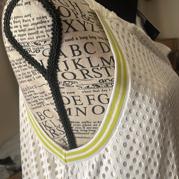 GSTQ Mesh Maxi Dress Yellow Halter Sundress with side pockets - Picture 8 of 8